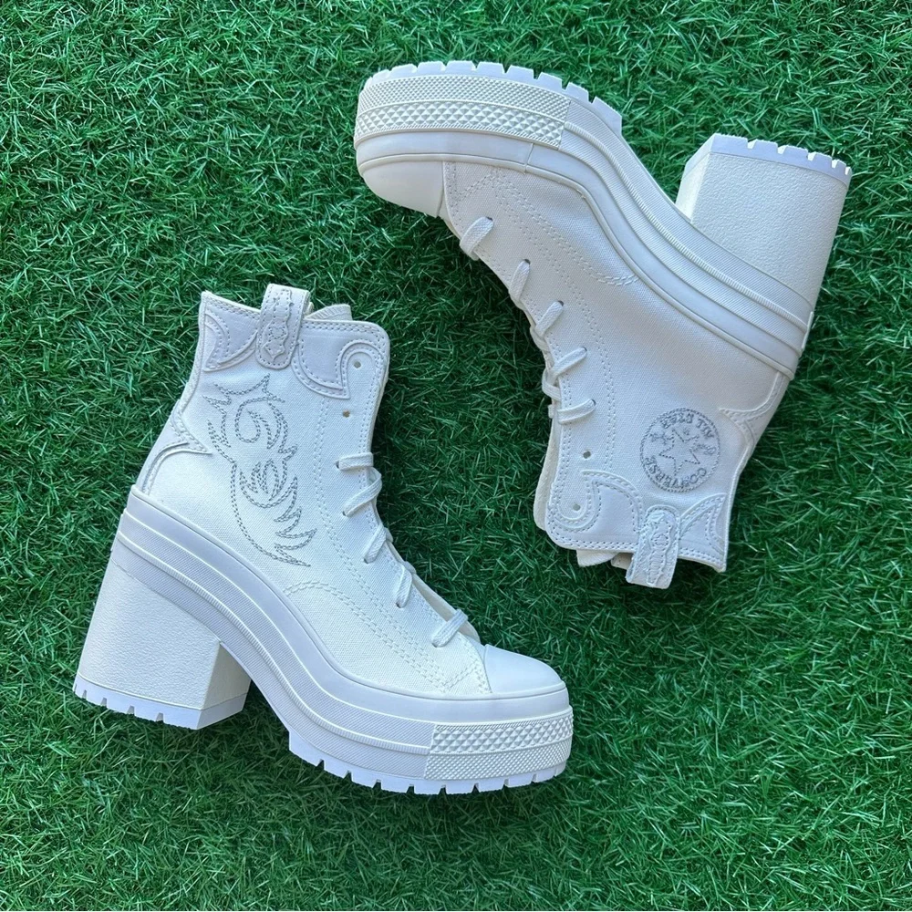 Unavailable 🎁Converse Chuck 70 De Luxe Heel Hi Vintage White - Picture 8 of 10